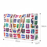 Beach Bag Extra-Large Water-Resistant Foldable with Zipper Closure