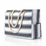 Beach Bag Extra-Large Water-Resistant Foldable with Zipper Closure