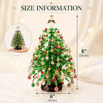 Beaded Tabletop Tree Kit With Warm Light String