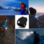 Beanie Bluetooth 5.0 Headphones 8-Hour Battery & Detachable LED