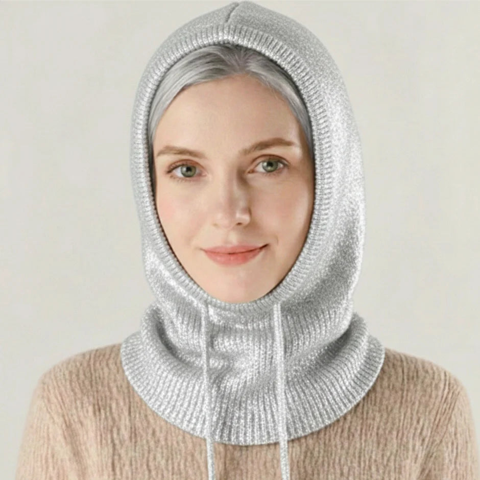 Beanie Cashmere-Blend Adjustable Drawstring