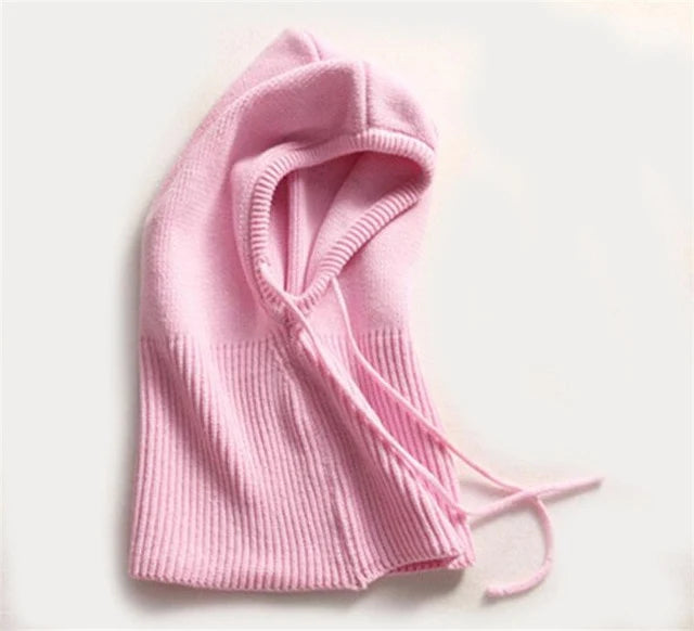 Beanie Hooded Drawstring Insulating Wool