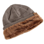 Beanie Slouchy Knit Fleece Lined Relaxed Fit