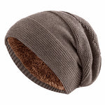 Beanie Slouchy Knit Fleece Lined Relaxed Fit