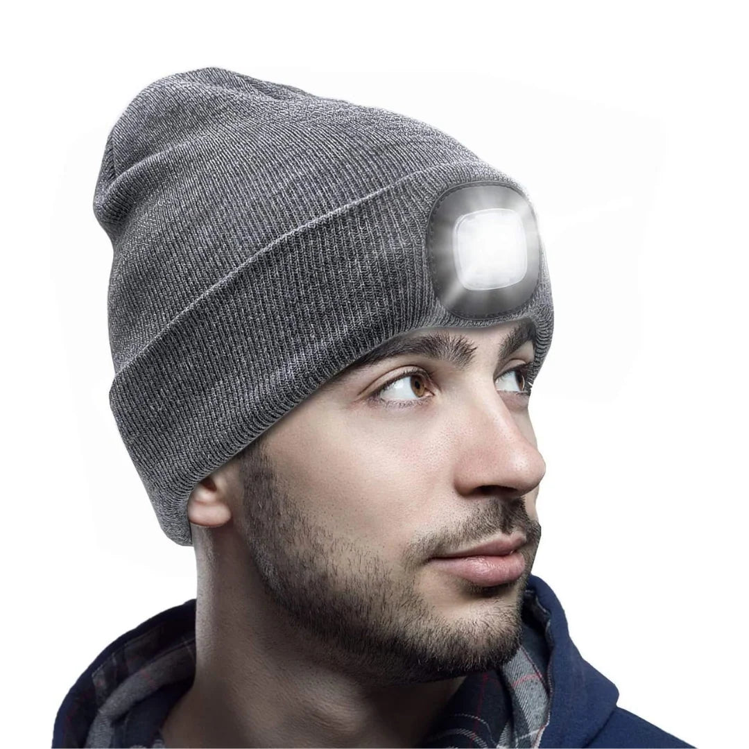 Beanie Soft Knit Removable & Rechargeable LED