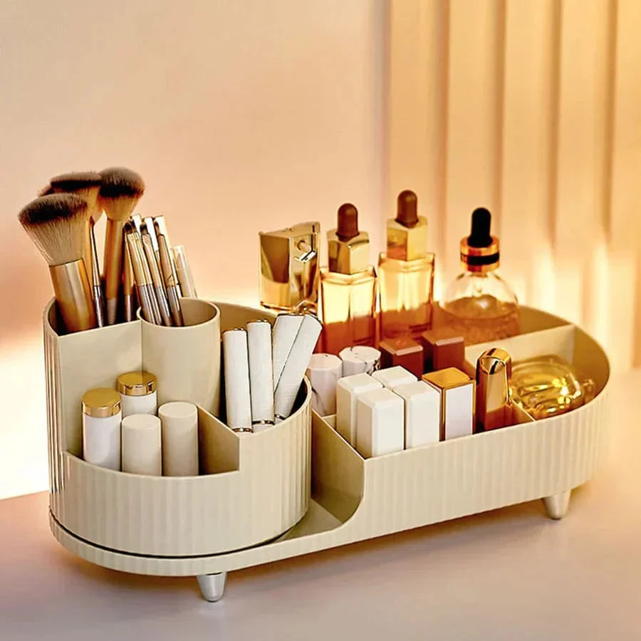 Beauty Organizer Rotating Base Multi-Section Storage