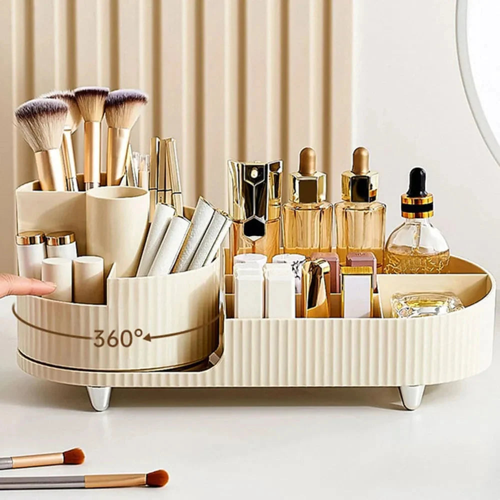 Beauty Organizer Rotating Base Multi-Section Storage