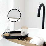 Beauty Organizer Tray Metal With Removable Standing Mirror