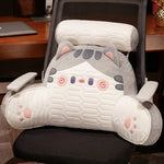 Bed Backrest Cushion Padded Armrests Removable Neck Bolster