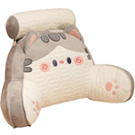 Bed Backrest Cushion Padded Armrests Removable Neck Bolster