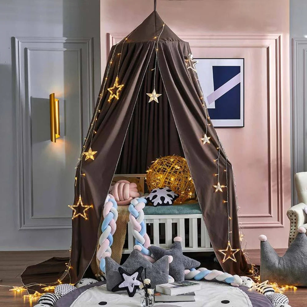 Bed Canopy Breathable Polyester With Ceiling Hook