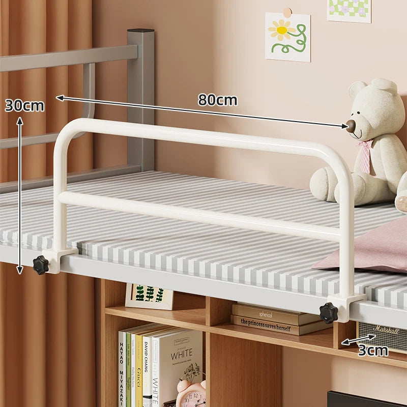Bed Guard Rail Tubular Metal Tool-Free Clamp-On