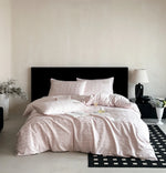 Bed Linen Set Cotton Satin Four-Piece Hidden Button Placket