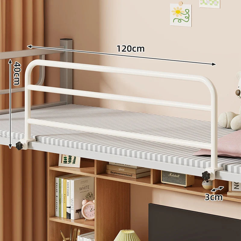 Bed Safety Rail Foldable Clamp-On Powder-Coated Steel