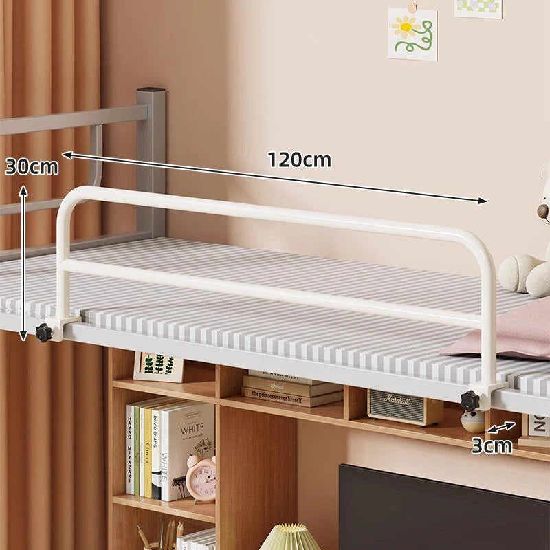 Bed Safety Rail Padded Clamp-On No-Drill Installation