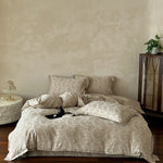 Bed Sheet Set 100% Cotton Jacquard Year-Round Comfort