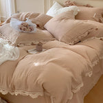 Bedding Set 100% Cotton Gauze Concealed Zipper
