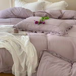 Bedding Set 100% Cotton Gauze Concealed Zipper
