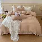 Bedding Set 100% Cotton Gauze Concealed Zipper