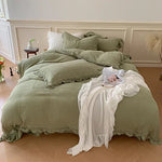 Bedding Set 100% Cotton Gauze Concealed Zipper