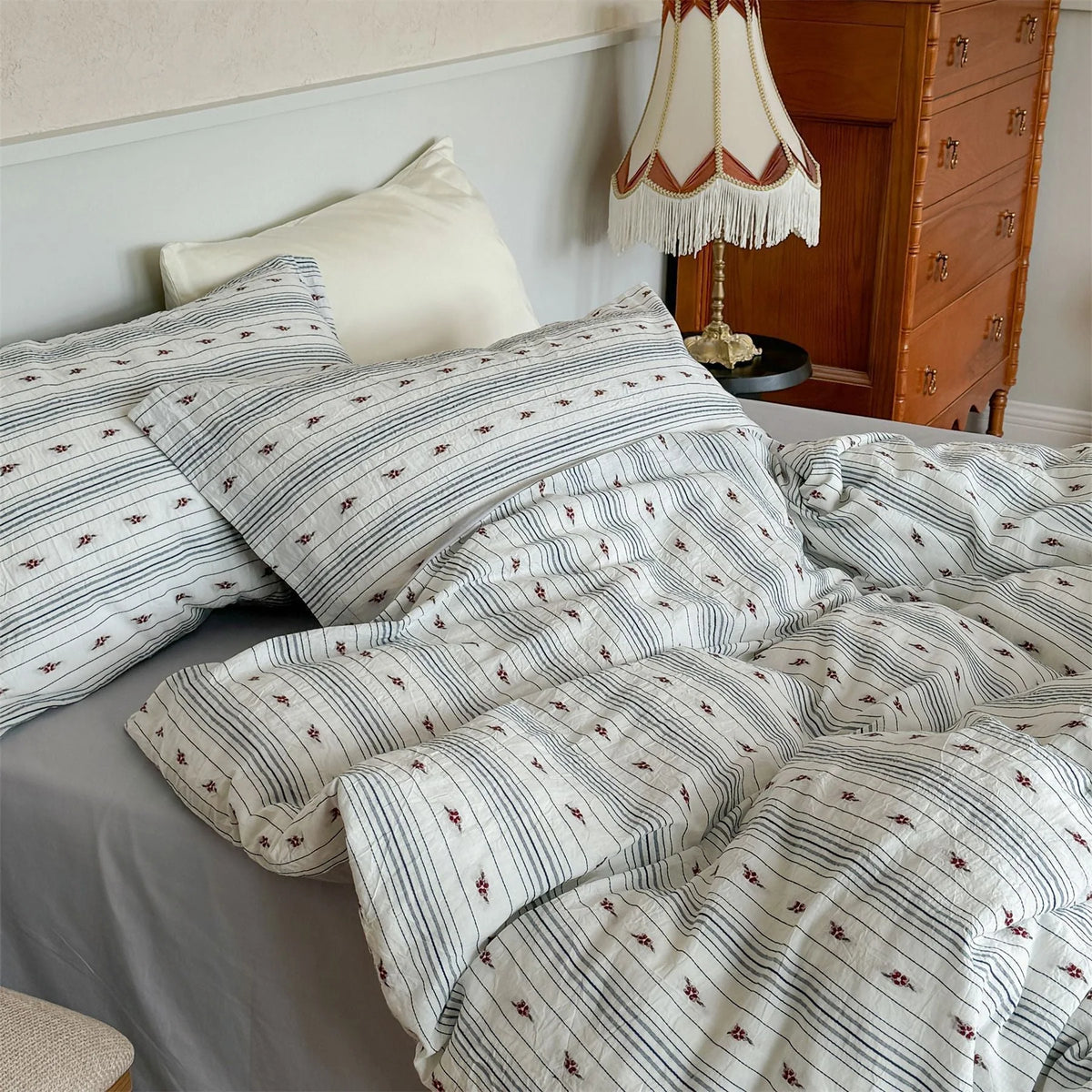 Bedding Set 100% Cotton Quilted 4-Piece Set