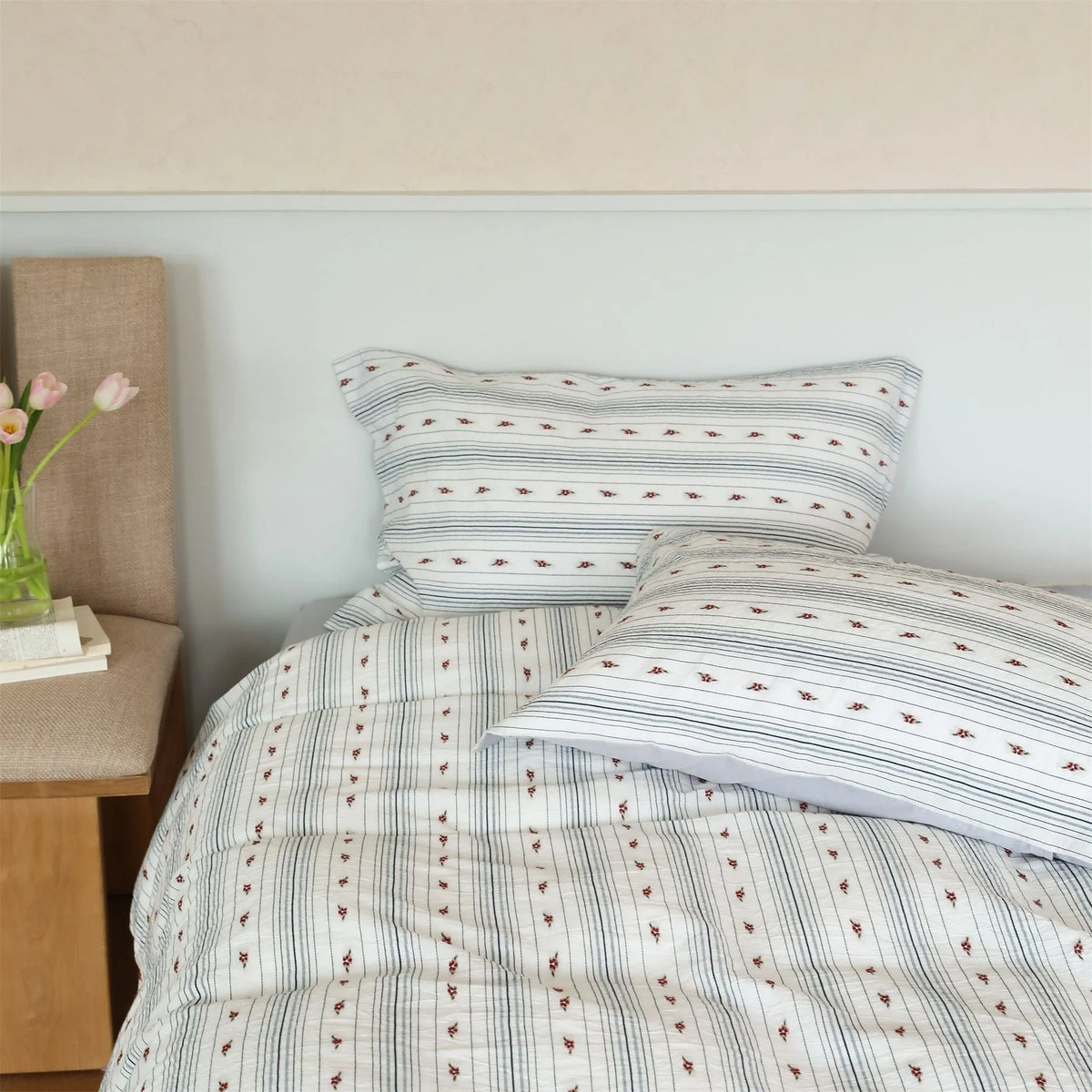 Bedding Set 100% Cotton Quilted 4-Piece Set