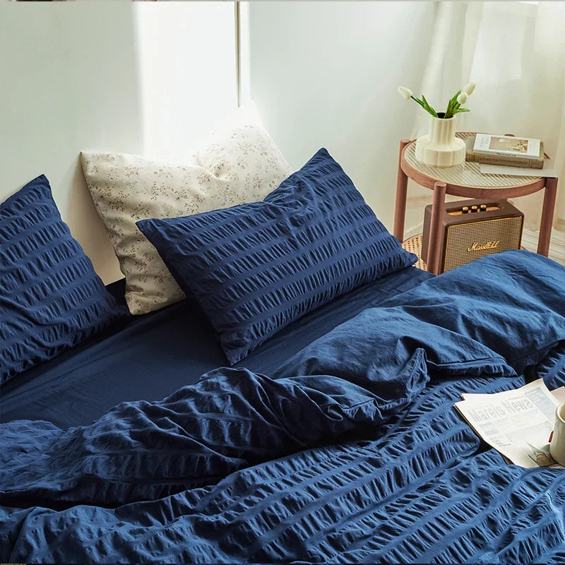 Bedding Set 100% Cotton Soft & Breathable Bubble Pattern