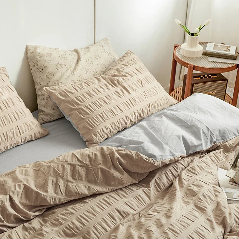 Bedding Set 100% Cotton Soft & Breathable Bubble Pattern