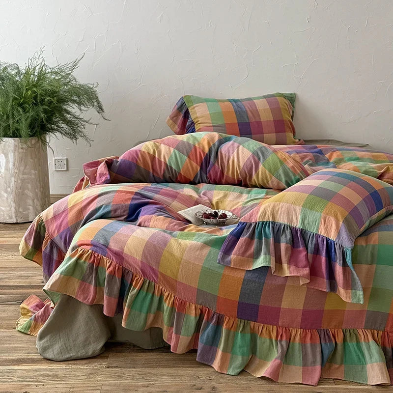 Bedding Set 4-Piece Breathable Cotton Gauze