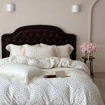 Bedding Set 4-Piece Fine Cotton Satin Vintage Floral