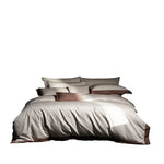 Bedding Set 4-Piece Long-Staple Cotton Gold & Silver Threads