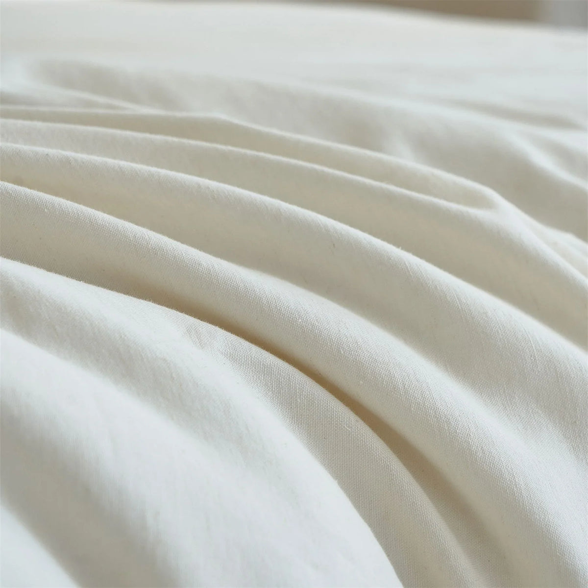 Bedding Set 4-Piece Organic Cotton-Linen Hand-Embroidered
