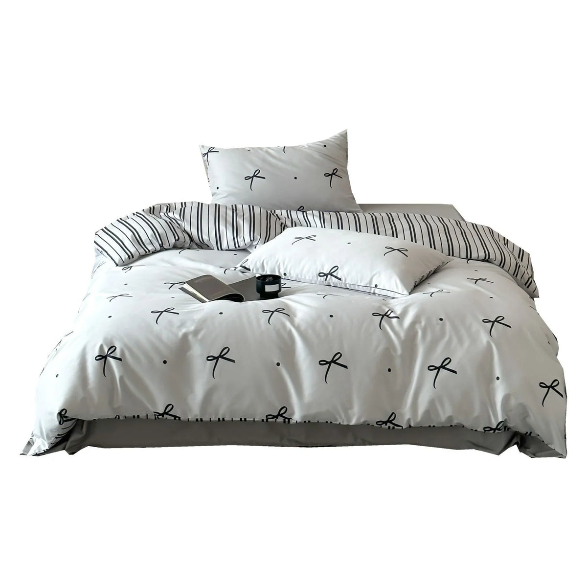 Bedding Set 4-Piece Reversible Cotton Satin