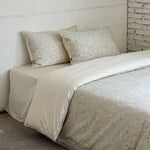 Bedding Set 4-Piece Reversible Floral Cotton Satin