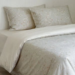 Bedding Set 4-Piece Reversible Floral Cotton Satin