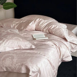Bedding Set 4-Piece Satin Damask Jacquard Breathable