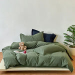 Bedding Set Breathable Cotton Blend Reversible Pattern