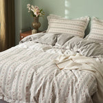 Bedding Set Breathable Cotton Canvas Long Zipper