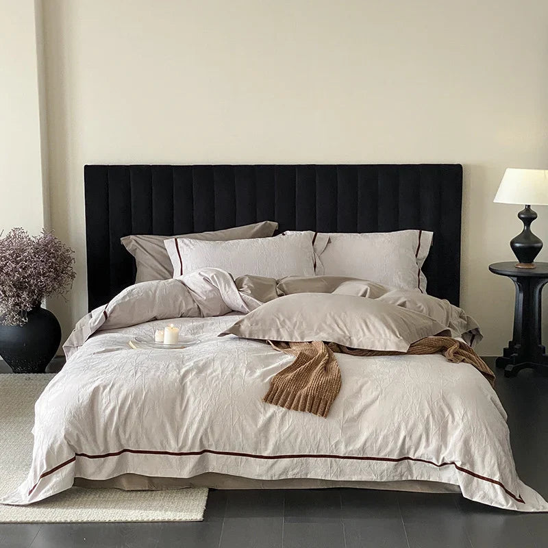 Bedding Set Breathable Cotton-Linen Hotel Closure