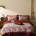Bedding Set Breathable Cotton-Linen Reversible