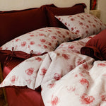 Bedding Set Breathable Cotton-Linen Reversible