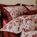 Bedding Set Breathable Cotton-Linen Reversible