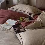 Bedding Set Breathable Cotton-Lyocell Reversible 4-Piece