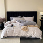 Bedding Set Breathable Cotton Percale Natural Crinkle