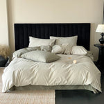 Bedding Set Breathable Cotton Percale Natural Crinkle
