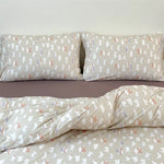 Bedding Set Breathable Cotton Percale Subtle Floral