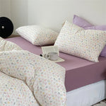Bedding Set Breathable Cotton Percale Subtle Floral