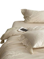 Bedding Set Breathable Cotton Satin Floral Jacquard