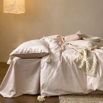 Bedding Set Breathable Cotton Satin Tone-On-Tone