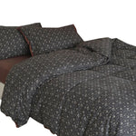 Bedding Set Breathable Cotton Vintage Floral Crocheted Edge